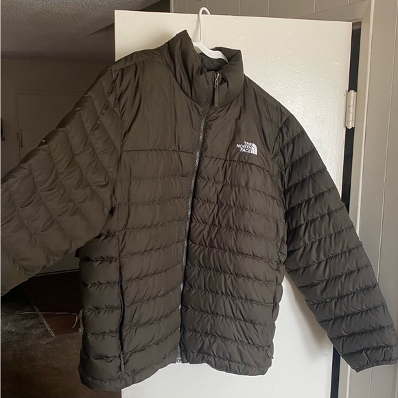 The North Face 550 Goose Down Puffer Jacket Full Zip Green Men’s Size XXL - Picture 1 of 3